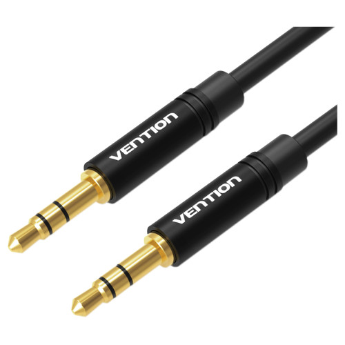 Кабель Vention аудио Jack 3,5 mm M/Jack 3,5 mm M  - 0.5м Черный