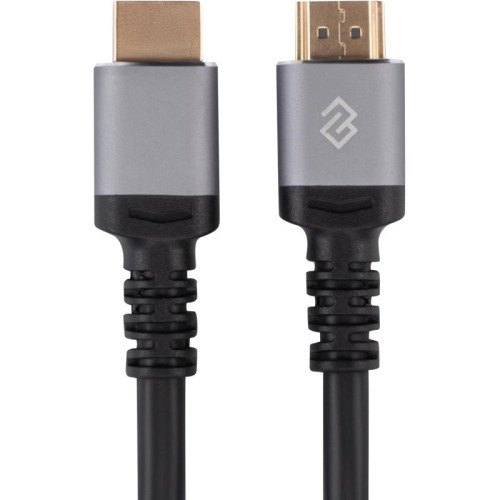 Кабель аудио-видео Digma D-HDMI-V2.0-1.5M HDMI (m)/HDMI (m) 1.5м. позолоч.конт. черный