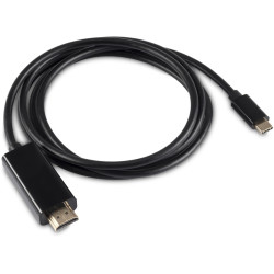 Кабель-переходник аудио-видео Buro USB Type-C (m)/HDMI (m) 1.5м. черный (BU-TYPEC-HDMI-1.5M)