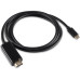 Кабель-переходник аудио-видео Buro USB Type-C (m)/HDMI (m) 1.5м. черный (BU-TYPEC-HDMI-1.5M)