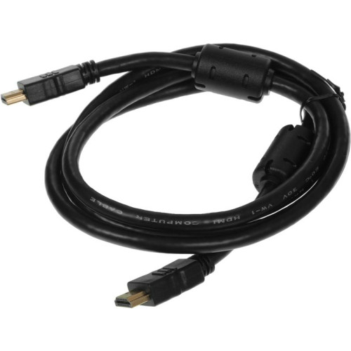 Кабель аудио-видео Ningbo HDMI (m)/HDMI (m) 1.8м. феррит.кольца позолоч.конт. черный (HDMI-1.8M-MG(VER1.4))