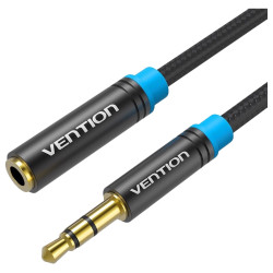 Кабель-удлинитель Vention аудио  Jack 3,5 mm M/Jack 3,5 mm F - 1 м