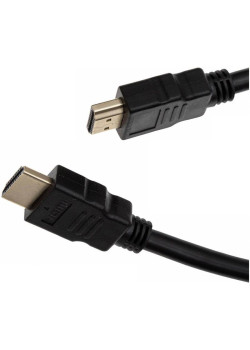 Кабель аудио-видео Cactus CS-HDMI.1.4-1 HDMI (m)/HDMI (m) 1м. позолоч.конт. черный