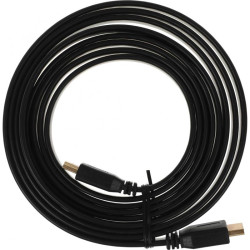 Кабель аудио-видео Buro BU-HDMI-FLAT-v1.4-3m HDMI (m)/HDMI (m) 3м. феррит.кольца позолоч.конт. черный