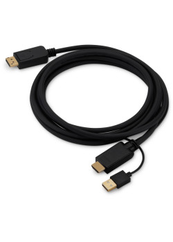 Кабель аудио-видео Buro HDMI (m)/DisplayPort (m) 3м. позолоч.конт. черный (HDMI-DP-3M)