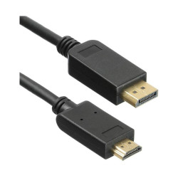 Кабель аудио-видео KingPrice KP-DP1.1-HD1.4-1.5m DisplayPort (m)/HDMI (m) 1.5м. позолоч.конт. черный