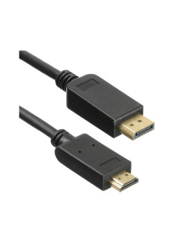 Кабель аудио-видео KingPrice KP-DP1.1-HD1.4-1.5m DisplayPort (m)/HDMI (m) 1.5м. позолоч.конт. черный
