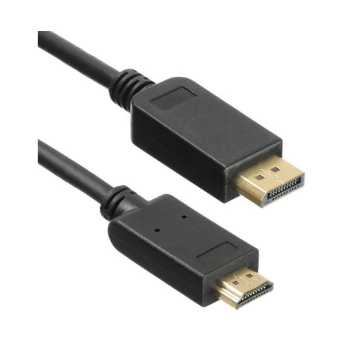 Кабель аудио-видео KingPrice KP-DP1.1-HD1.4-1.5m DisplayPort (m)/HDMI (m) 1.5м. позолоч.конт. черный