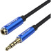Кабель-удлинитель Vention аудио Jack 3,5 mm M/Jack 3,5 mm F - 1 м