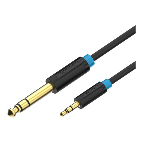 Кабель Vention аудио Jack 6,5 mm M/ 3,5 M - 3 м