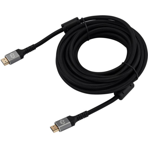 Кабель аудио-видео Digma HDMI (m)/HDMI (m) 5м. феррит.кольца позолоч.конт. черный (D-HDMI-2FF-V2.1-5M)