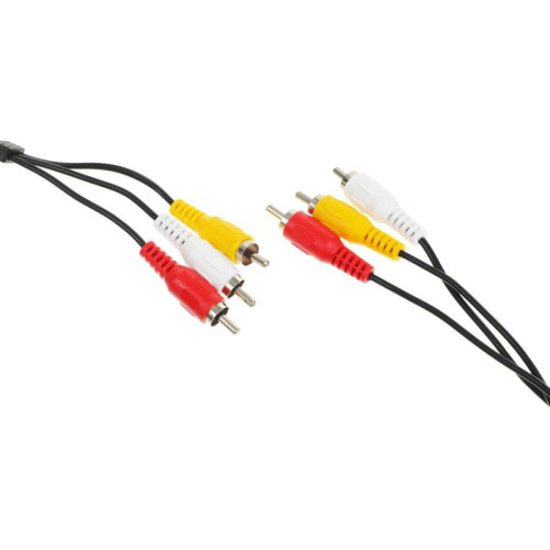 Кабель аудио-видео Ningbo 3хRCA (m)/3хRCA (m) 5м. черный (JAAC027-5)