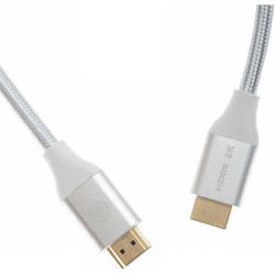 Кабель аудио-видео Cactus CS-HDMI.2.1-3 HDMI (m)/HDMI (m) 3м. позолоч.конт. серебристый