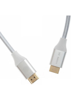 Кабель аудио-видео Cactus CS-HDMI.2.1-3 HDMI (m)/HDMI (m) 3м. позолоч.конт. серебристый