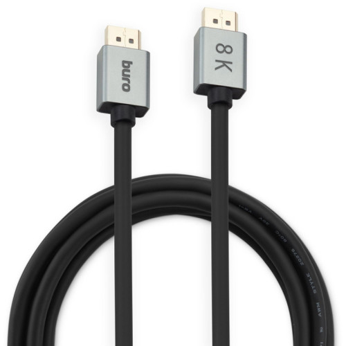 Кабель аудио-видео Buro V1.4 DisplayPort (m)/DisplayPort (m) 5м. позолоч.конт. черный (BHP-DPP-1.4-5G) Кабель аудио-видео Buro V1.4 DisplayPort (m)/DisplayPort (m) 5м. позолоч.конт. черный (BHP-DPP-1.4-5G)