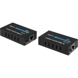 Адаптер аудио-видео Premier 5-877 HDMI (f)/RJ45 черный