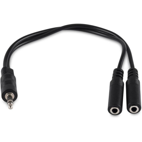 Адаптер аудио Buro BU-2XJACK-JACK 2xJack 3.5 (f)/Jack 3.5 (m) 0.2м. черный