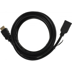 Кабель-удлинитель аудио-видео Buro HDMI (m)/HDMI (f) 3м. позолоч.конт. черный (BU-HDMI2.0-EXTND-3M)