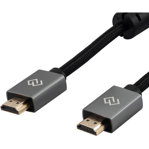 Кабель аудио-видео Digma HDMI (m)/HDMI (m) 3м. феррит.кольца позолоч.конт. черный (D-HDMI-2FF-V2.0-3M)