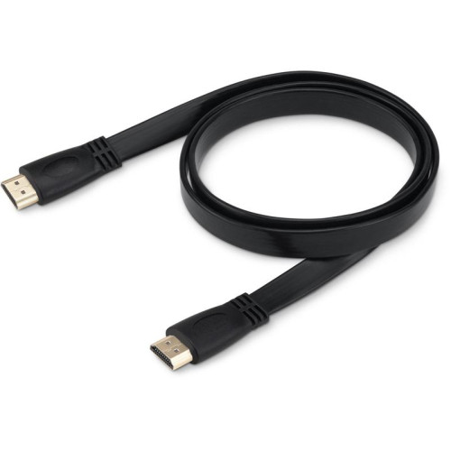 Кабель аудио-видео Buro HDMI 1.4 Flat HDMI (m)/HDMI (m) 2м. черный (BHP HDMI 2)