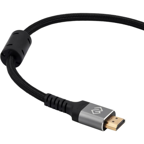 Кабель аудио-видео Digma HDMI (m)/HDMI (m) 1.5м. феррит.кольца позолоч.конт. черный (D-HDMI-2FF-V2.1-1.5M)