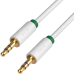 Greenconnect Кабель аудио 1.0m jack 3,5mm/jack 3,5mm белый, зеленая окантовка, ультрагибкий, 28 AWG, M/M, Premium GCR-AVC1662-1.0m, экран, стерео Greenconnect Кабель аудио 1.0m jack 3,5mm/jack 3,5mm белый, зеленая окантовка, ультрагибкий, 28 AWG, M/M, Premium GCR-AVC1662-1.0m, экран, стерео
