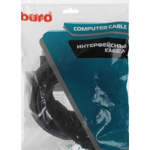 Кабель аудио-видео Buro BU-HDMI-v1.4-10M-FF HDMI (m)/HDMI (m) 10м. феррит.кольца черный