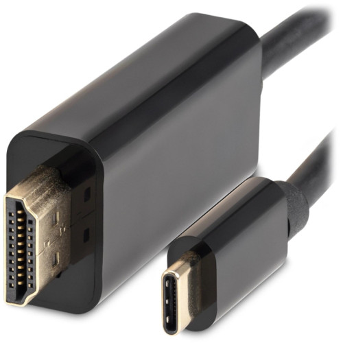 Кабель-переходник аудио-видео Buro USB Type-C (m)/HDMI (m) 1.5м. черный (BU-TYPEC-HDMI-1.5M)