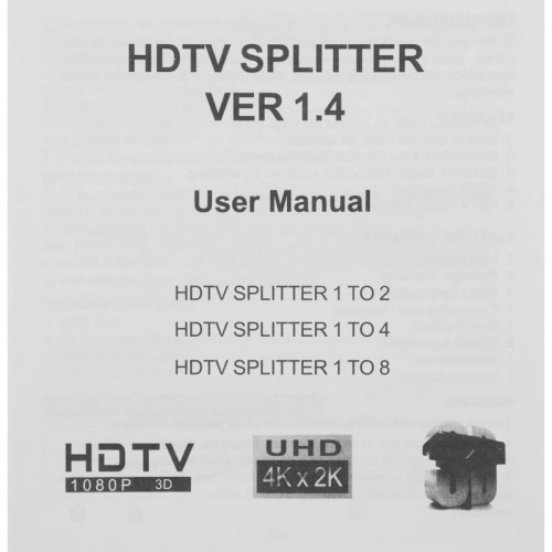 Сплиттер аудио-видео Premier 5-872-4 HDMI (f)/4xHDMI (f) черный