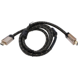 Кабель аудио-видео Hama Premium HDMI (m)/HDMI (m) 1.5м. феррит.кольца позолоч.конт. черный 5зв (00205025)