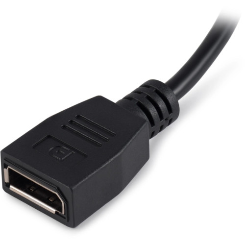 Переходник Buro HDMI (m)/DisplayPort (f) черный (BU-HDMI(M)-DP(F))