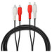 Кабель соединительный аудио Buro 2хRCA (m)/2хRCA (m) 3м. черный (BAAC024-3) Кабель соединительный аудио Buro 2хRCA (m)/2хRCA (m) 3м. черный (BAAC024-3)