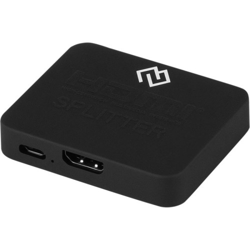 Сплиттер аудио-видео Digma DHSP-v1.4x2PS HDMI (f)/2хHDMI (f) черный