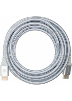 Кабель аудио-видео Cactus CS-HDMI.2.1-5 HDMI (m)/HDMI (m) 5м. позолоч.конт. серебристый