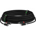 GCR Кабель 10.0m аудио 2 х RCA / 2 х RCA , черный, GCR-54124