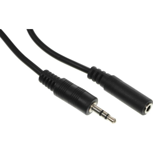 Кабель аудио Ningbo JAAC003-1 Jack 3.5 (m)/Jack 3.5 (f) 1м. черный