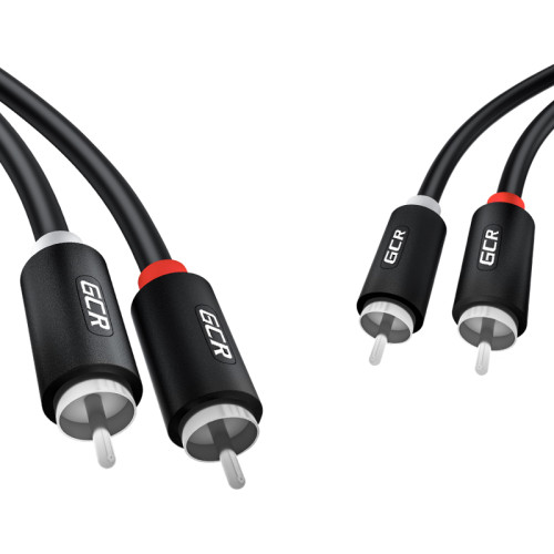 GCR Кабель 12.5m аудио 2 х RCA / 2 х RCA , черный, GCR-54125 GCR Кабель 12.5m аудио 2 х RCA / 2 х RCA , черный, GCR-54125
