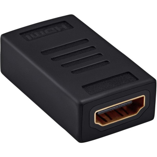 Адаптер аудио-видео Buro HDMI (f)/HDMI (f) позолоч.конт. черный (BHP-ADP-HDMI-2.0)