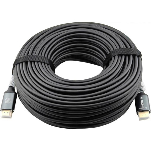 Кабель аудио-видео Cactus CS-HDMI-AOC-2-50 HDMI (m)/HDMI (m) 50м. позолоч.конт. черный