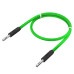 Greenconnect Кабель 1.5m аудио jack 3,5mm/jack 3,5mm зеленый нейлон, черные коннекторы, 28 AWG, M/M, экран, GCR-51739