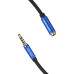 Кабель-удлинитель Vention аудио Jack 3,5 mm M/Jack 3,5 mm F - 1 м