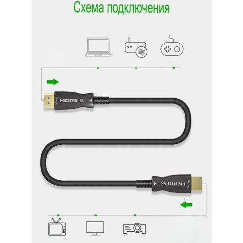 Кабель соединительный аудио-видео Premier 5-806 50.0 HDMI (m)/HDMI (m) 50м. позолоч.конт. черный