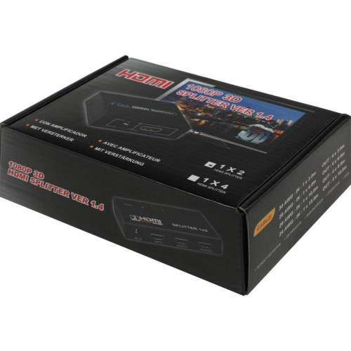 Сплиттер аудио-видео Premier 5-872-2 HDMI (f)/2хHDMI (f) черный Сплиттер аудио-видео Premier 5-872-2 HDMI (f)/2хHDMI (f) черный
