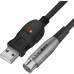 GCR Кабель 3.0m микрофонный USB/XLR черный, GCR-53044 GCR Кабель 3.0m микрофонный USB/XLR черный, GCR-53044