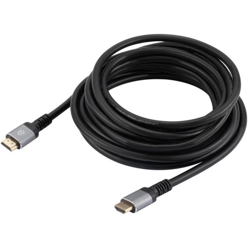 Кабель аудио-видео Digma D-HDMI-V2.0-3M HDMI (m)/HDMI (m) 3м. позолоч.конт. черный