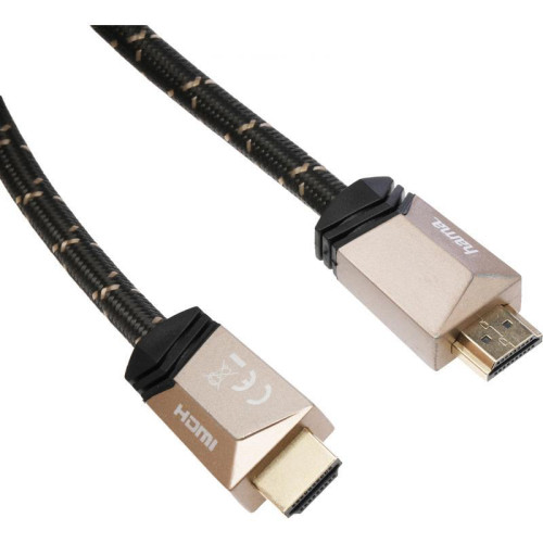 Кабель аудио-видео Hama Premium HDMI (m)/HDMI (m) 1.5м. феррит.кольца позолоч.конт. черный 5зв (00205025)