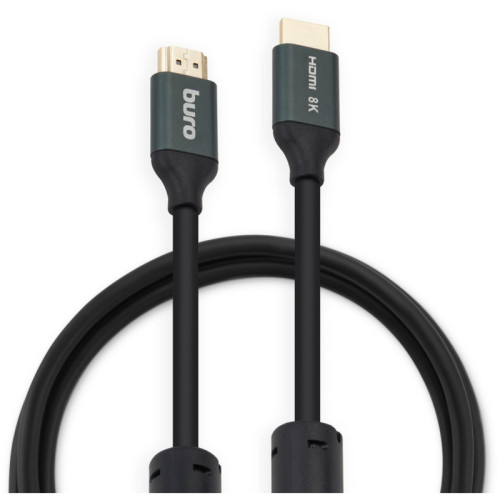 Кабель аудио-видео Buro HDMI (m)/HDMI (m) 3м. феррит.кольца позолоч.конт. черный (BHP-HDMI-2.1-3G)