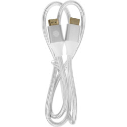 Кабель аудио-видео Cactus CS-HDMI.2.1-1 HDMI (m)/HDMI (m) 1м. позолоч.конт. серебристый