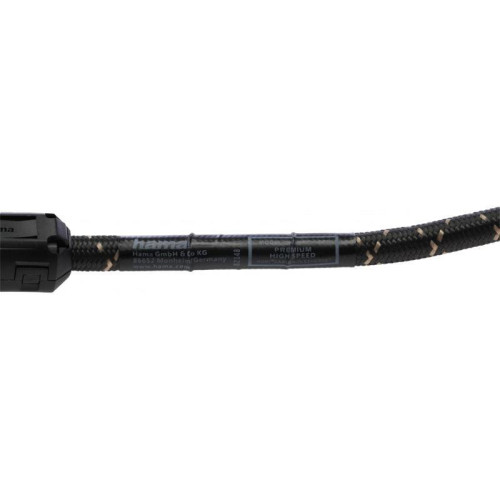 Кабель аудио-видео Hama Premium HDMI (m)/HDMI (m) 1.5м. феррит.кольца позолоч.конт. черный 5зв (00205025)