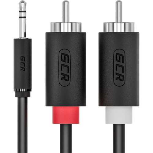 GCR Кабель-переходник аудио 12.5m jack 3,5mm / 2 х RCA , черный, M/M, GCR-51729 GCR Кабель-переходник аудио 12.5m jack 3,5mm / 2 х RCA , черный, M/M, GCR-51729